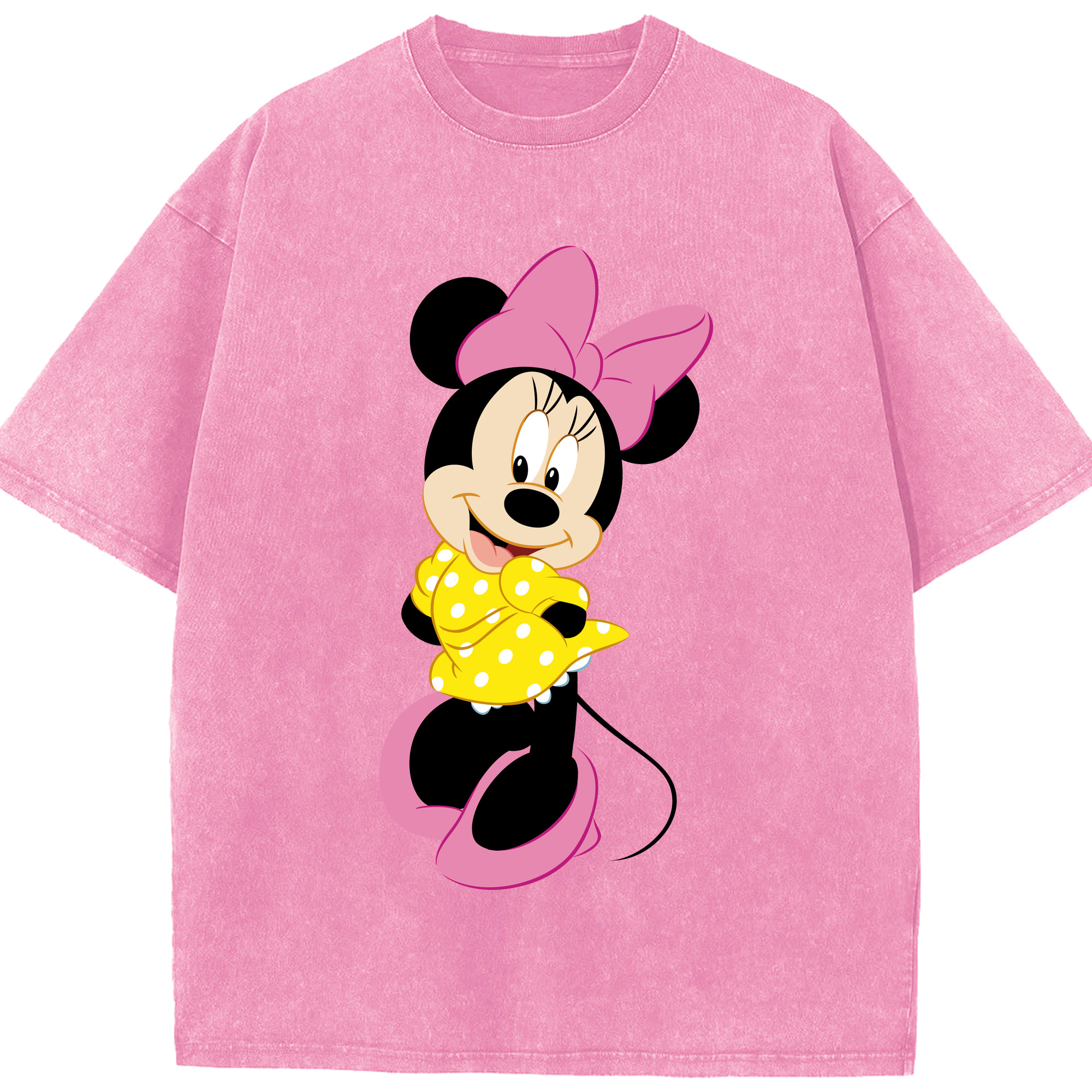 （画像用） ミッキーマウス Mickey Mouse 綿100% ヴィンテージ風 半袖Tシャツ（フロントプリント）